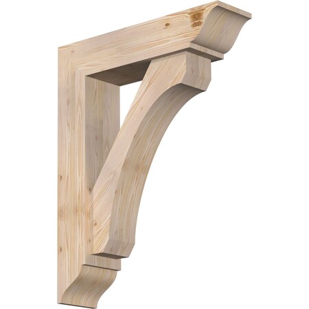 Ekena Millwork Legacy Traditional Smooth Bracket w/ Offset Brace, Douglas Fir, 7 1/2"W x 30"D x 38"H BKT0806X30X38LEC01SDF